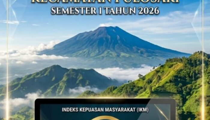 Pelayanan Publik Kecamatan Pulosari Raih Predikat Sangat Baik, Nilai IKM Semester I 2026 Capai 88,05