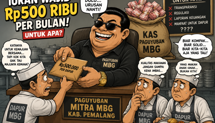Mitra MBG Pemalang Dipungut Iuran Rp500 Ribu per Bulan, Publik Pertanyakan Peruntukannya